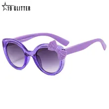 2023 Lovely Cat Eye Children Sunglasses Personality Bowknot Sun Glasses Kids Cute Baby Eyewear Trend Girls Boy Eyeglasses