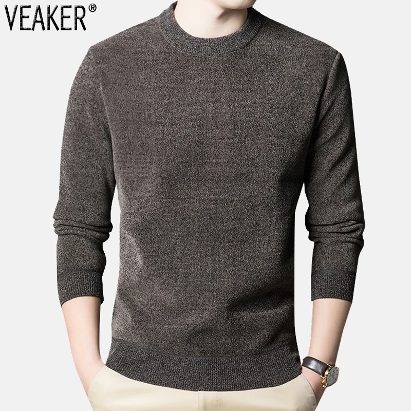 2021 Autumn New Men's Fleece O-Neck Sweaters Pullover Male Winter Casual Solid Color Long Sleeve Knitted Sweater M-4XL
2021 Autumn New Men's Fleece O-Neck Sweaters Pullover Male Winter Casual Solid Color Long Sleeve Knitted Sweater M-4XL