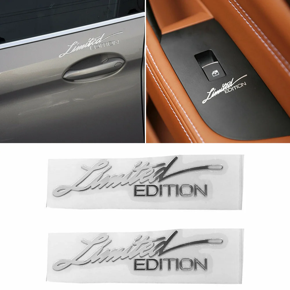 2pcs Universal Car Stickers 1.8Cm X 7.5Cm Gold Limited Edition Logo Badge Badge Metallic Sticker Decals Auto Accessories
2pcs Universal Car Stickers 1.8Cm X 7.5Cm Gold Limited Edition Logo Badge Badge Metallic Sticker Decals Auto Accessories