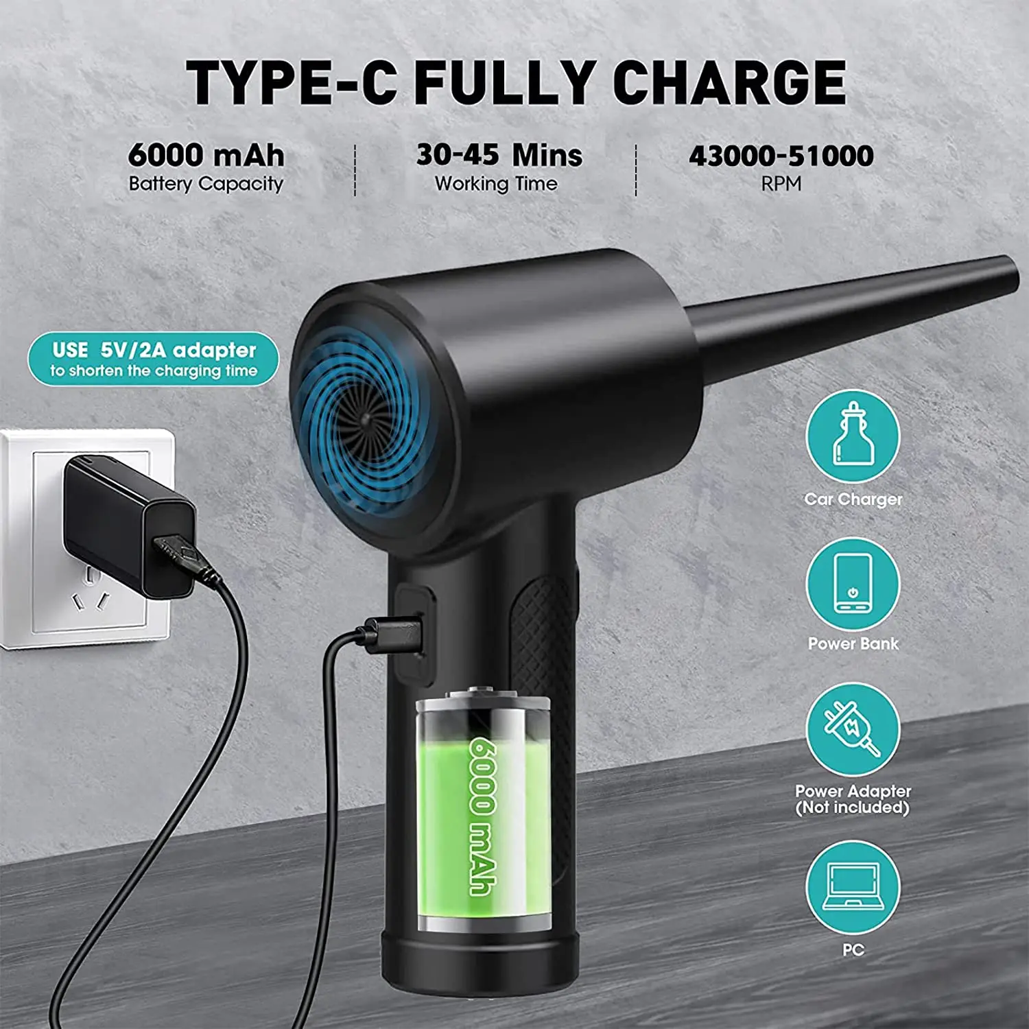YZ-C01 Portable Small Wireless Cleaning Boster Keyboard New Model Spray Powered Car Cordless Air Blow Duster Gun For Computer
YZ-C01 Portable Small Wireless Cleaning Boster Keyboard New Model Spray Powered Car Cordless Air Blow Duster Gun For Computer
