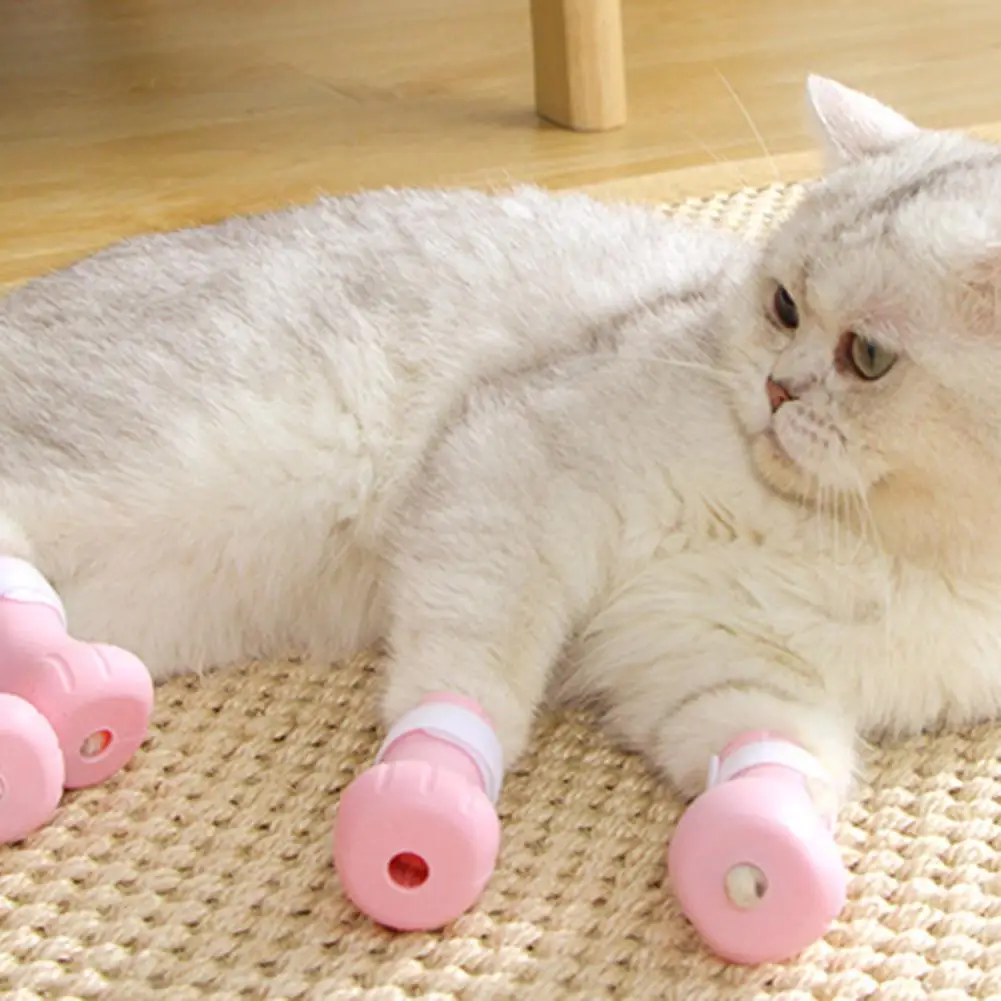 4pcs/set Pet Cat Claw Cover Anti-Scratch Cat Boots Bath Washing Nails Foot Cover Pet Paw Protector Cat Shoes Boots Pet Supplies
4pcs/set Pet Cat Claw Cover Anti-Scratch Cat Boots Bath Washing Nails Foot Cover Pet Paw Protector Cat Shoes Boots Pet Supplies
