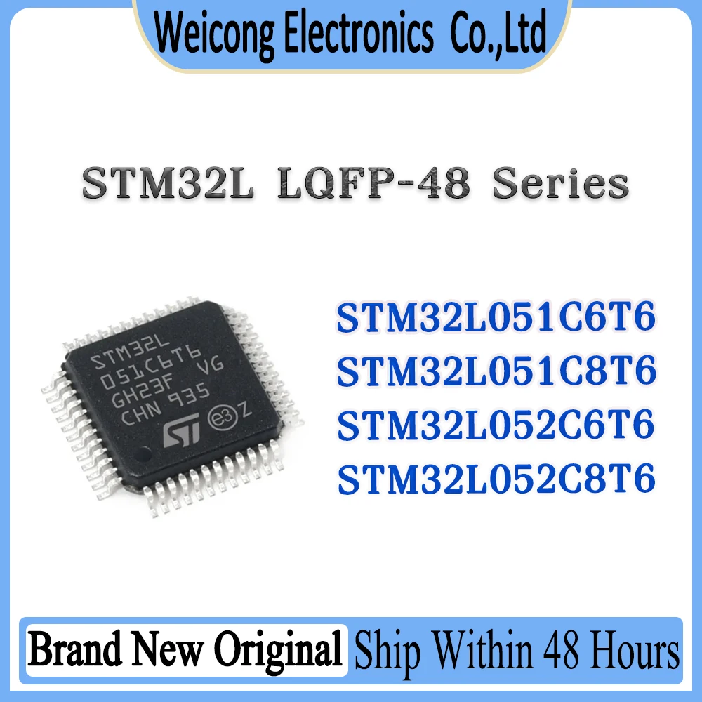 STM32L051C6T6 STM32L051C8T6 STM32L052C6T6 STM32L052C8T6 STM32L051 STM32L052 STM32L05 STM32L STM32 STM IC MCU Chip LQFP-48
STM32L051C6T6 STM32L051C8T6 STM32L052C6T6 STM32L052C8T6 STM32L051 STM32L052 STM32L05 STM32L STM32 STM IC MCU Chip LQFP-48