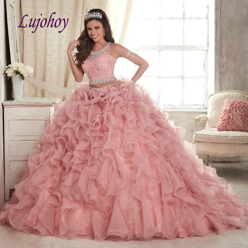 Elegant Two 2 Piece Lace Quinceanera Dresses Ball Gown Women Girl Princess Masquerade Sweet 16 Long Prom Dress 15 Year Old
Elegant Two 2 Piece Lace Quinceanera Dresses Ball Gown Women Girl Princess Masquerade Sweet 16 Long Prom Dress 15 Year Old