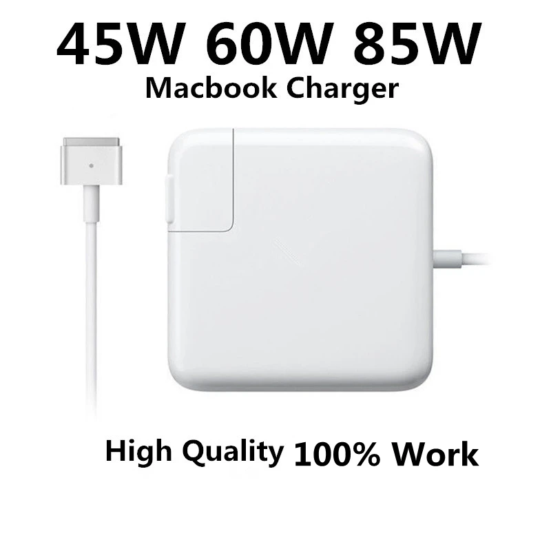 

100% New Work Magnetic 45W 60W 85W MagSaf* 2 Netbook Notebook Laptop Power Adapter Charger For Macbook Air Pro 11 13 15 Retina