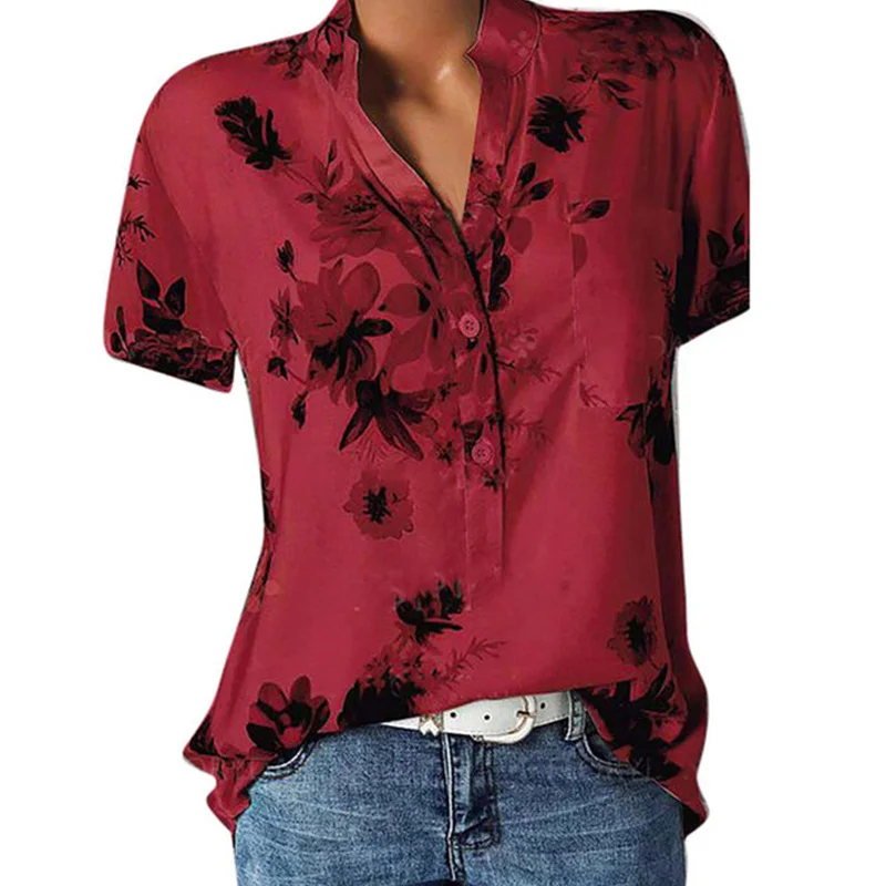2022 Elegant Blouses Printed Plus Size Casual Blouses Fashion V Neck Short Sleeve Shirt Tops
2022 Elegant Blouses Printed Plus Size Casual Blouses Fashion V Neck Short Sleeve Shirt Tops