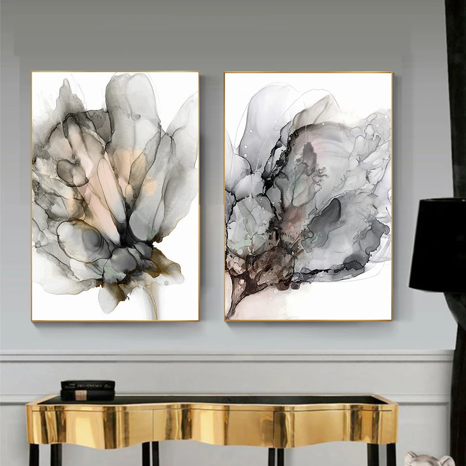 Abstract Black Grey Flower Canvas Painting Fashion Style Watercolor Plant Wall Art Posters And Prints for Living Room Home Decor
Abstract Black Grey Flower Canvas Painting Fashion Style Watercolor Plant Wall Art Posters And Prints for Living Room Home Decor
