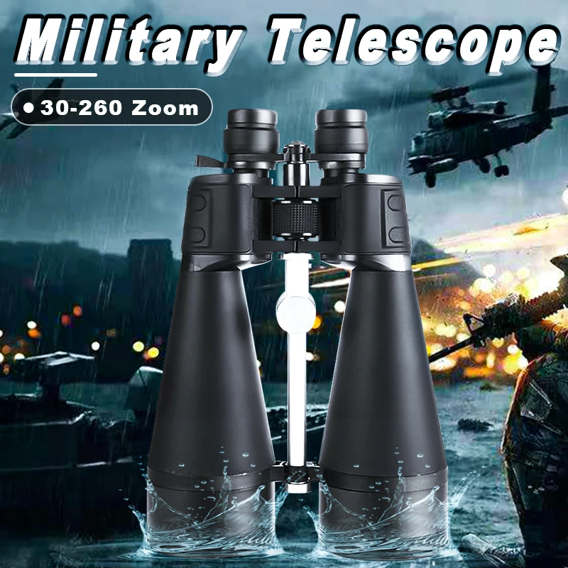 30-260X160 Zoom Binoculars Powerful Professional 3BAK-4 Prism Telescope Long Range HD Large Objective Lens All Metal Hunting
30-260X160 Zoom Binoculars Powerful Professional 3BAK-4 Prism Telescope Long Range HD Large Objective Lens All Metal Hunting