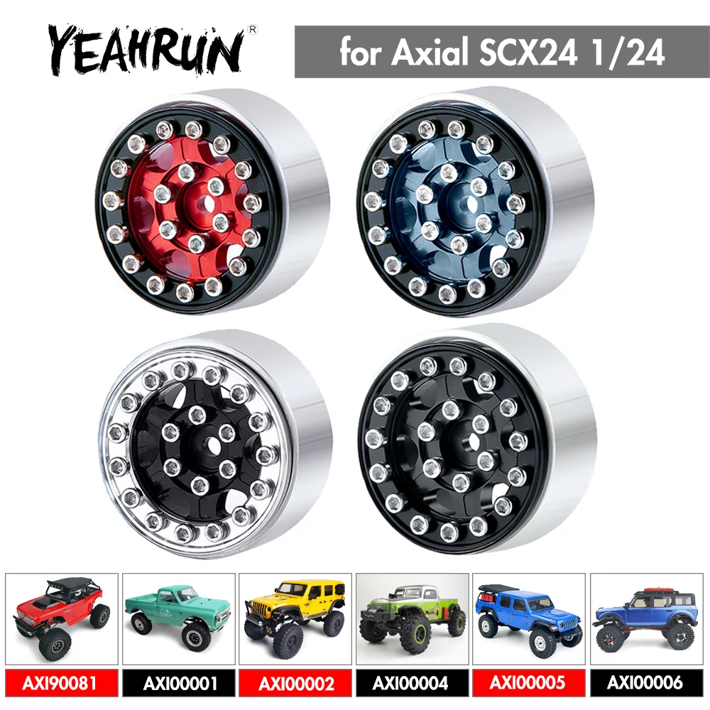 Колесные диски YEAHRUN из металлического сплава, 4 шт., 1,0 дюйма, для Axial SCX24, Deadbolt, Гладиатор, Bronco Wrangler C10 1/24, Радиоуправляемый гусеничный автомобил...
Колесные диски YEAHRUN из металлического сплава, 4 шт., 1,0 дюйма, для Axial SCX24, Deadbolt, Гладиатор, Bronco Wrangler C10 1/24, Радиоуправляемый гусеничный автомобил...