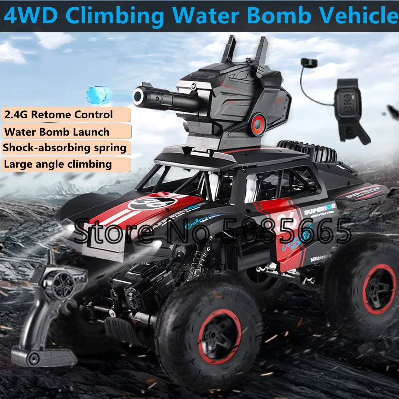 Watch Sensing Smart 1:12 RC Car 2.4G Water Bomb Launch 45° Climb Independent Shock Absorption All Terrain Remote Control Toy Car
Watch Sensing Smart 1:12 RC Car 2.4G Water Bomb Launch 45° Climb Independent Shock Absorption All Terrain Remote Control Toy Car