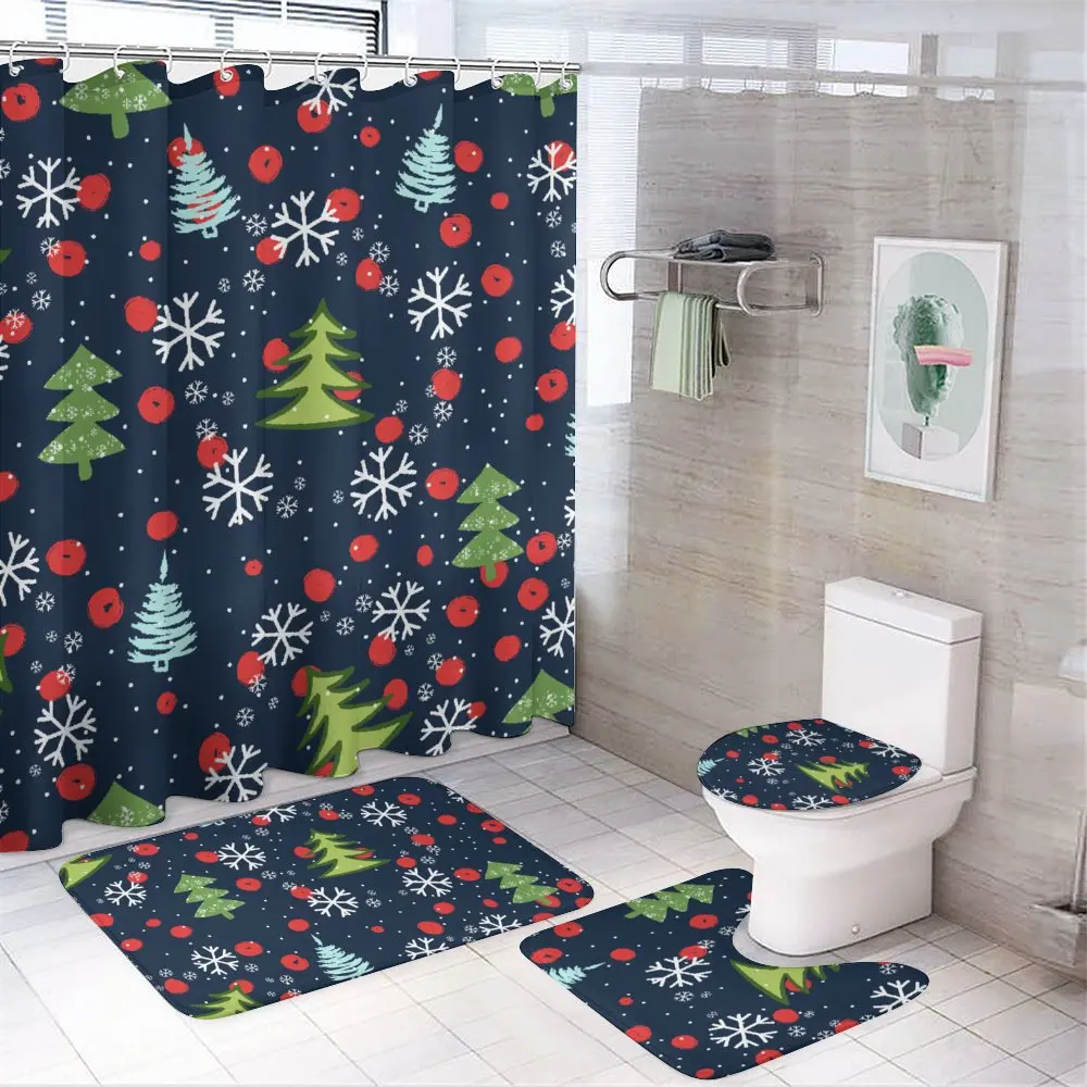 25 Pcs Bathroom Accessories Sets with Shower Curtain, Toilet Lid Rug, Contour Mat and Bath Mat
25 Pcs Bathroom Accessories Sets with Shower Curtain, Toilet Lid Rug, Contour Mat and Bath Mat