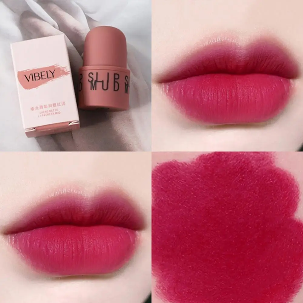 6 Colors Velvet Matte Canned Lip Mud Lipstick Lip Gloss Natural Face Blush Rouge Lasting Lip Glaze Women Lip Makeup Cosmetics
6 Colors Velvet Matte Canned Lip Mud Lipstick Lip Gloss Natural Face Blush Rouge Lasting Lip Glaze Women Lip Makeup Cosmetics