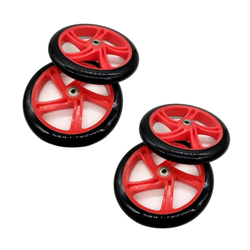 4 Pieces Scooter Wheel 200 Mm PU Material Wheel Thickness 30 Mm ABEC-7 Bearing Scooter Accessories,Red
4 Pieces Scooter Wheel 200 Mm PU Material Wheel Thickness 30 Mm ABEC-7 Bearing Scooter Accessories,Red