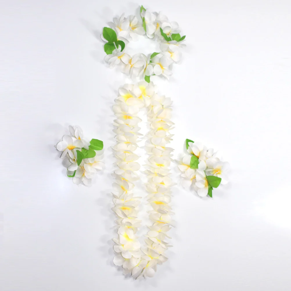 4 Pcs Hawaiian Headpiece Hawaii Necklaces Hawaiian Garland Necklace Bracelet Headband Set Artificial Flower Floral Necklace
4 Pcs Hawaiian Headpiece Hawaii Necklaces Hawaiian Garland Necklace Bracelet Headband Set Artificial Flower Floral Necklace