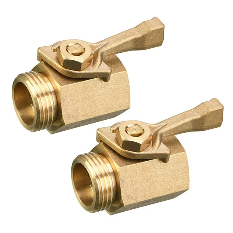 2Pcs 3/4 Hexagonal One-Way Ball Valve Garden Fittings With On-Off Valve One-Way Ball Valve All Copper Brass Fittings Easy To Use
2Pcs 3/4 Hexagonal One-Way Ball Valve Garden Fittings With On-Off Valve One-Way Ball Valve All Copper Brass Fittings Easy To Use