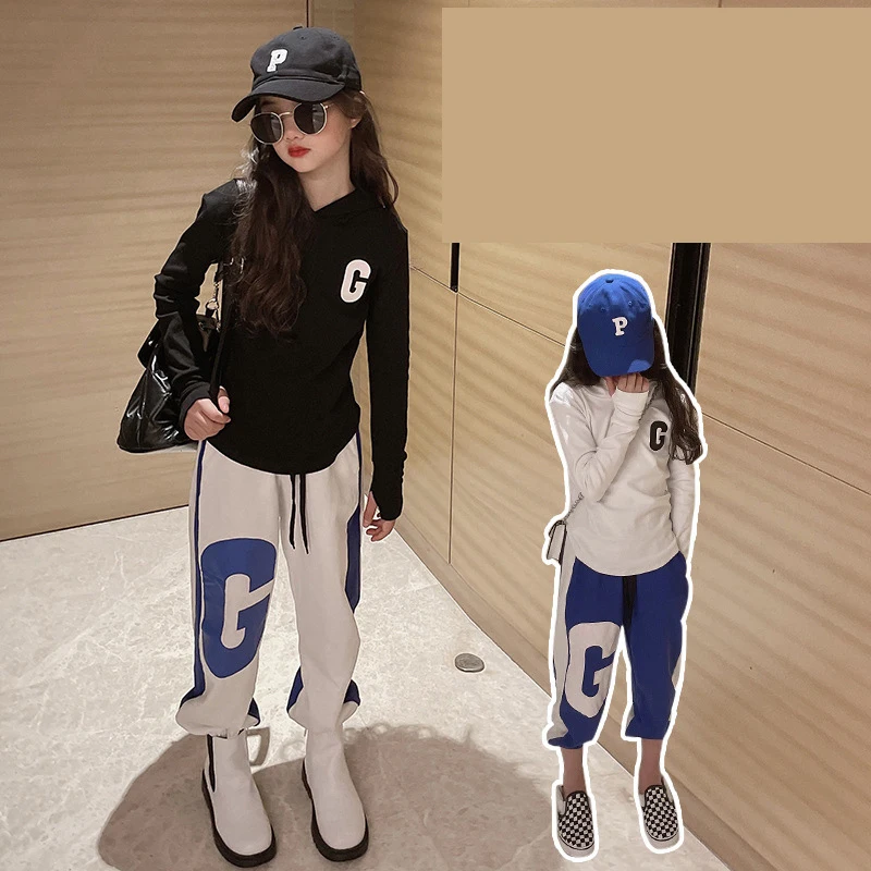 10 to 12 years Girls Hoodie Clothes Set 2 pieces Letter Print Tops Jogger Pants Fashion Casual Teen Girls Outfit Spring 2022
10 to 12 years Girls Hoodie Clothes Set 2 pieces Letter Print Tops Jogger Pants Fashion Casual Teen Girls Outfit Spring 2022