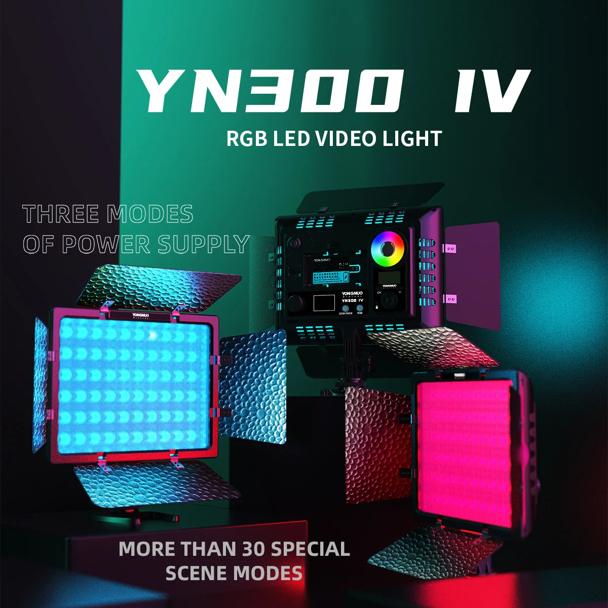 Yongnuo YN300 IV YN-300 IV RGB LED Video Light 3200k-5600K RGB Full-Color Camera Photo Lighting For Studio Video With AC Adapter
Yongnuo YN300 IV YN-300 IV RGB LED Video Light 3200k-5600K RGB Full-Color Camera Photo Lighting For Studio Video With AC Adapter
