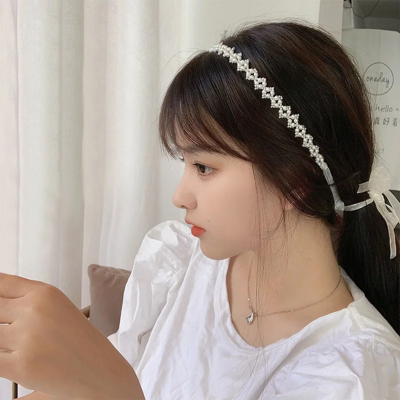 Japan South Korea white small pearl hairband wristband Fairy Sen super fairy streamer new gentle ribbon hairband fairy spirit
Japan South Korea white small pearl hairband wristband Fairy Sen super fairy streamer new gentle ribbon hairband fairy spirit