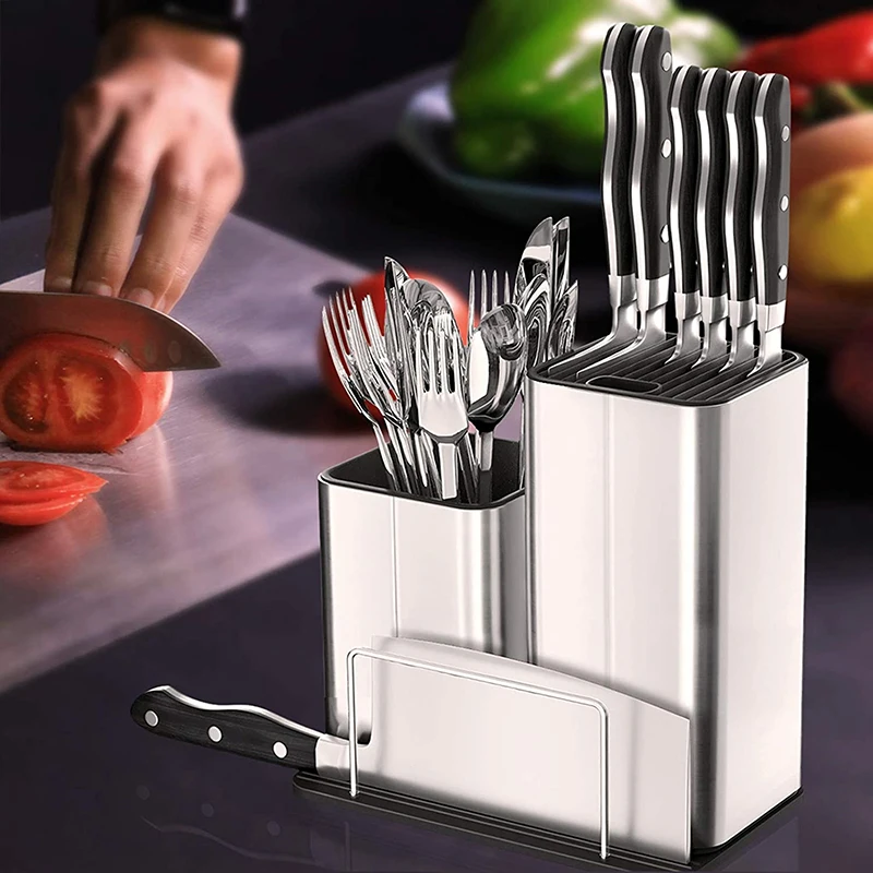 Knife Stand Holder For Kitchen Knife Stainless Steel Cooking Knife Holder Stand Block High End Kitchen Accessories
Knife Stand Holder For Kitchen Knife Stainless Steel Cooking Knife Holder Stand Block High End Kitchen Accessories