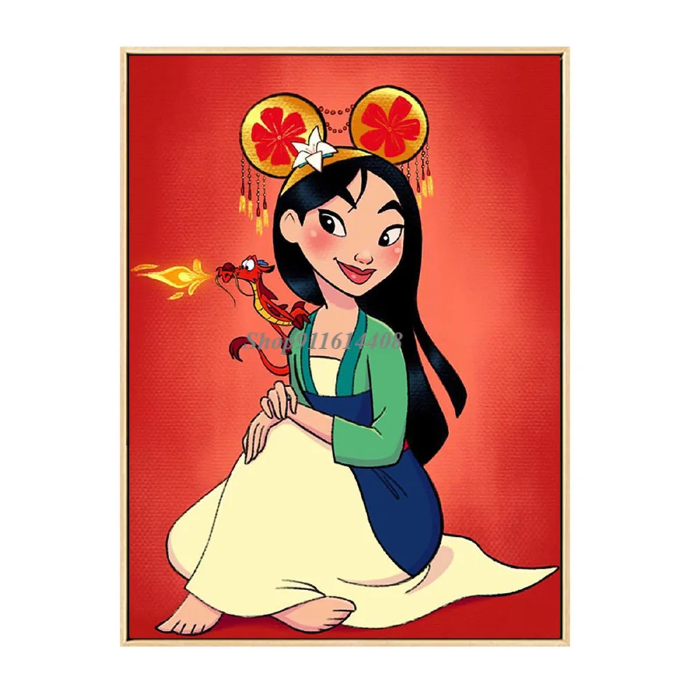 

Картина на холсте Disney, Классический Современный головной убор «Микки Маус», постер, принты, настенные художественные картины для девушек, гостиной, домашний декор
