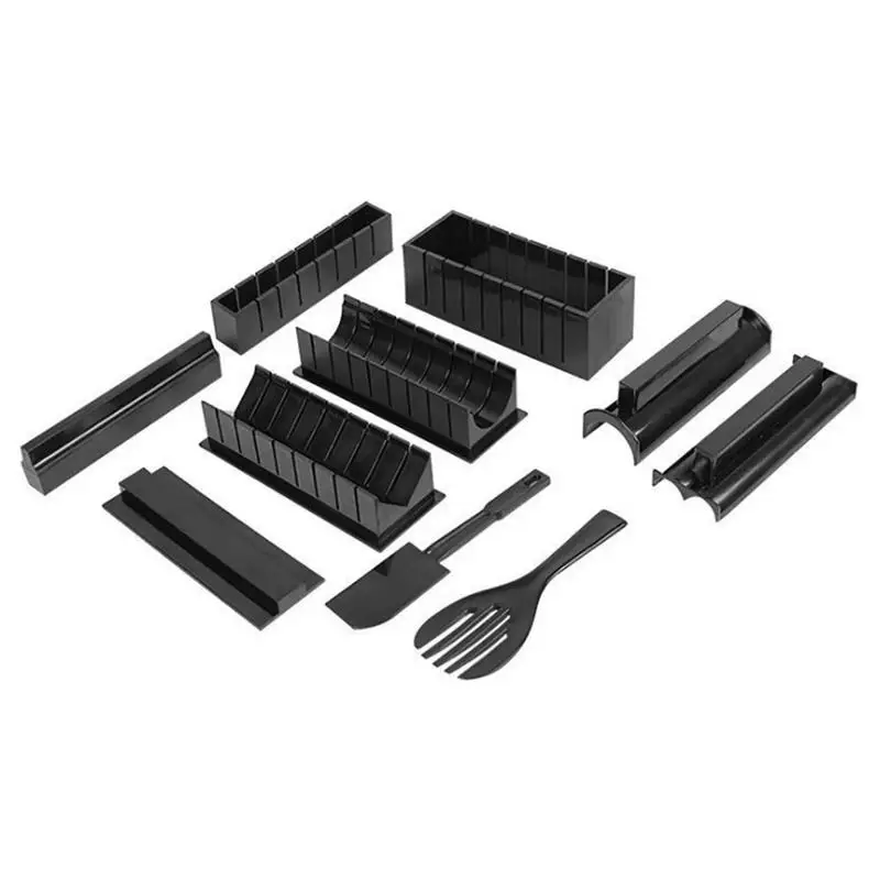 Форма для суши и риса, 10 шт., инструменты для приготовления суши из АБС-пластика, набор для забавных суши «сделай сам», материал для пищевых продуктов, инструмент для суши для дома и детской вечеринки, черный
Форма для суши и риса, 10 шт., инструменты для приготовления суши из АБС-пластика, набор для забавных суши «сделай сам», материал для пищевых продуктов, инструмент для суши для дома и детской вечеринки, черный