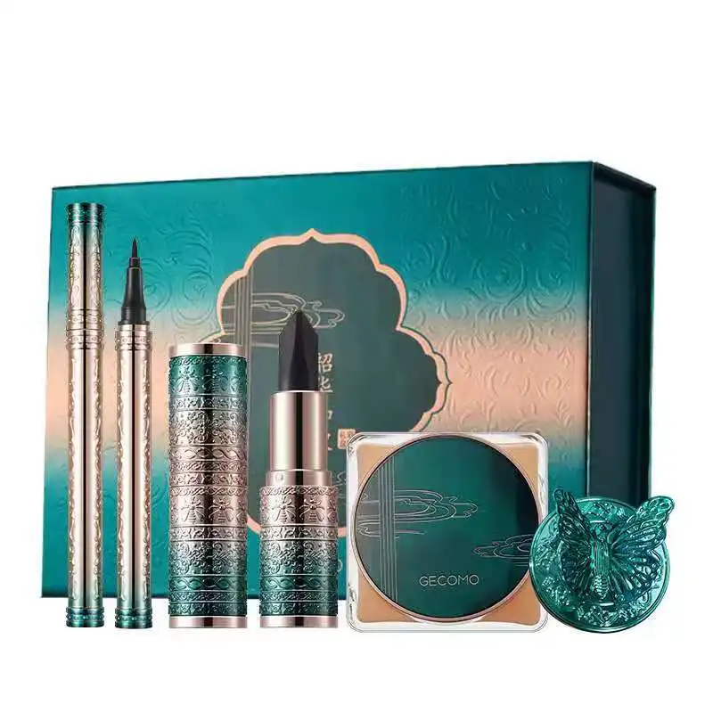 Cosmetics free shipping Luxury Make-up Gift Box Lipstick Eyeliner pencil Air Cushion BB Cream Charming Facial makeup accesories 
Cosmetics free shipping Luxury Make-up Gift Box Lipstick Eyeliner pencil Air Cushion BB Cream Charming Facial makeup accesories