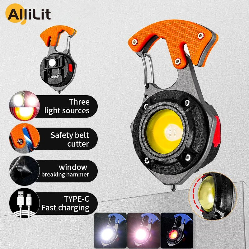 W5143 Multi-Function Keychain Flashlight 7 Modes Mini LED COB Work Light Outdoor Strong Magnet Portable Camping with Corkscrew
W5143 Multi-Function Keychain Flashlight 7 Modes Mini LED COB Work Light Outdoor Strong Magnet Portable Camping with Corkscrew