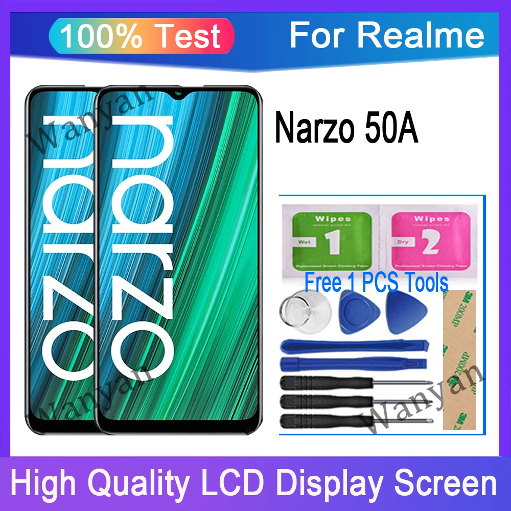 6.5" inch Original For Realme Narzo 50A RMX3430 LCD Display Touch Screen Digitizer Replacement
6.5" inch Original For Realme Narzo 50A RMX3430 LCD Display Touch Screen Digitizer Replacement
