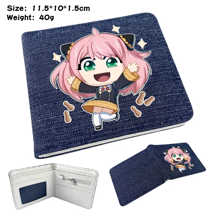 Anime SPY×FAMILY Anya Forger Loid Forger Denim Wallet Coin Purse School Office Short Floded Money Bag 1208
Anime SPY×FAMILY Anya Forger Loid Forger Denim Wallet Coin Purse School Office Short Floded Money Bag 1208