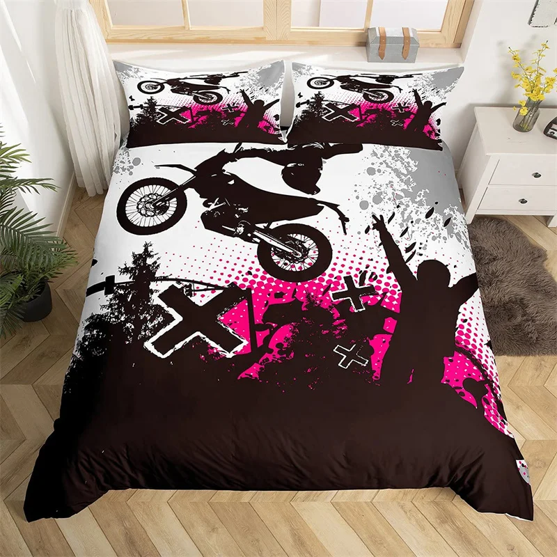 Motorcycle Rider Duvet Cover Microfiber Dirt Bike Quilt Cover King For Boys Teen Bedroom Decor Extreme Sports Theme Bedding Set
Motorcycle Rider Duvet Cover Microfiber Dirt Bike Quilt Cover King For Boys Teen Bedroom Decor Extreme Sports Theme Bedding Set