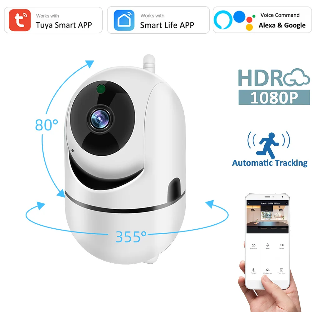 1080P Tuya FHD Alexa Google WiFi автоматическое отслеживание няня PTZ радионяня наблюдение CCTV защита беспроводная аудио видео камера
1080P Tuya FHD Alexa Google WiFi автоматическое отслеживание няня PTZ радионяня наблюдение CCTV защита беспроводная аудио видео камера