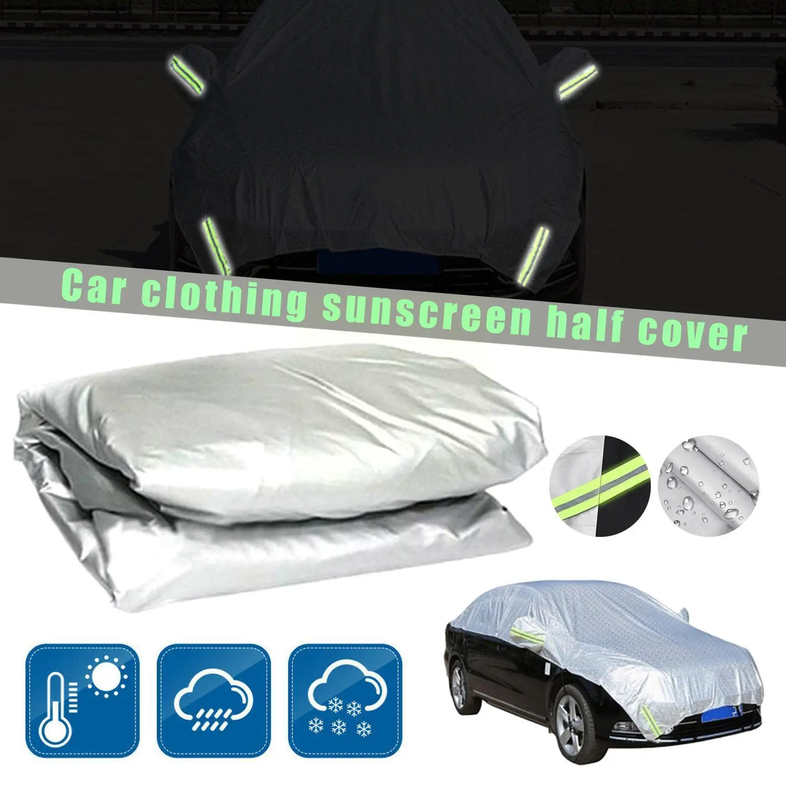 Car Cover Outdoor Protection Exterior Cover Sunshade Dustproof Protection Cover Universal For Hatchback Sedan SUV C8G2
Car Cover Outdoor Protection Exterior Cover Sunshade Dustproof Protection Cover Universal For Hatchback Sedan SUV C8G2