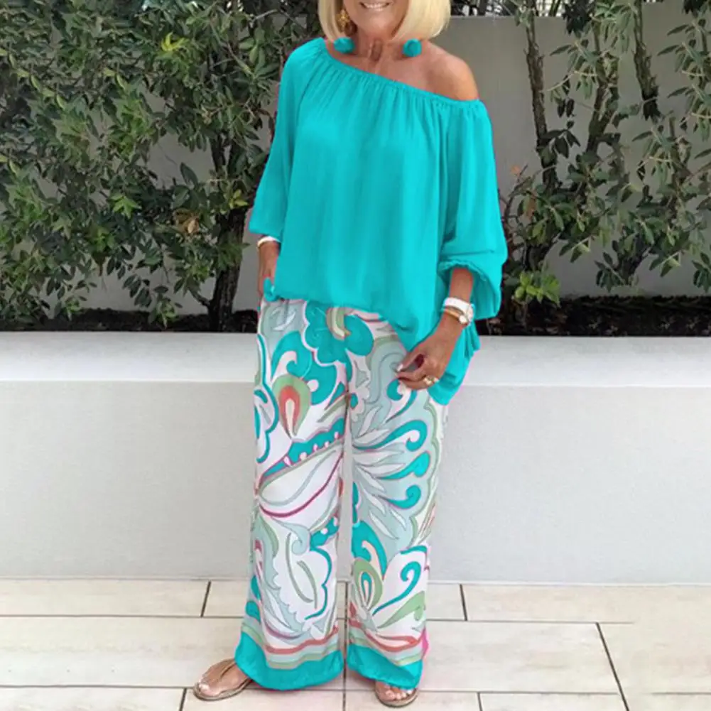 2 Pcs/Set Trendy Women Outfit Set Pleated Women Tops Pants Suit 2 Pieces Wide Leg Women Blouse Pants Set Colorful Pattern
2 Pcs/Set Trendy Women Outfit Set Pleated Women Tops Pants Suit 2 Pieces Wide Leg Women Blouse Pants Set Colorful Pattern