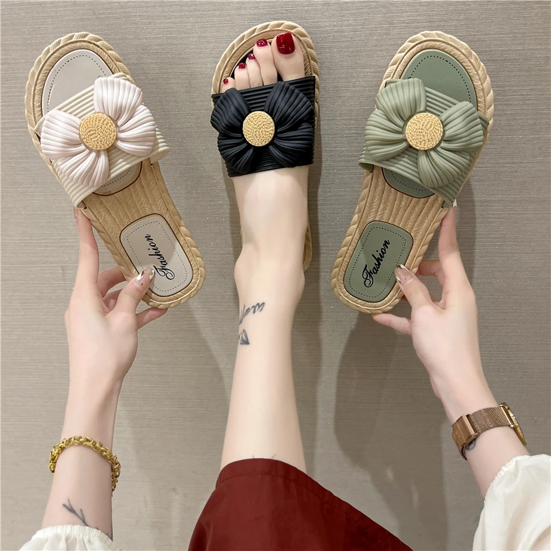 2022 The New Fashion All-match Flat Bottom One Word Drag Bow Tie Sandals Temperament Slippers Female Outside Fairy Style Summer
2022 The New Fashion All-match Flat Bottom One Word Drag Bow Tie Sandals Temperament Slippers Female Outside Fairy Style Summer