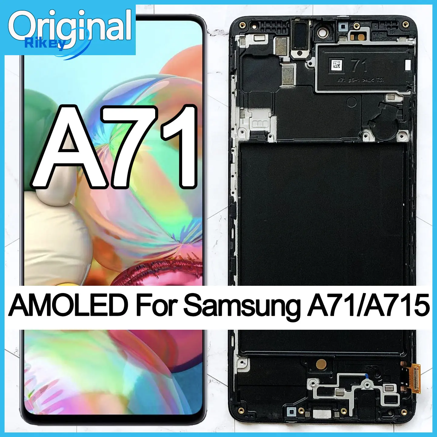 ЖК-дисплей AMOLED 6,7 дюйма для Samsung Galaxy A71, сенсорный дигитайзер в сборе для Samsung A71, дисплей A715F A715FD
ЖК-дисплей AMOLED 6,7 дюйма для Samsung Galaxy A71, сенсорный дигитайзер в сборе для Samsung A71, дисплей A715F A715FD