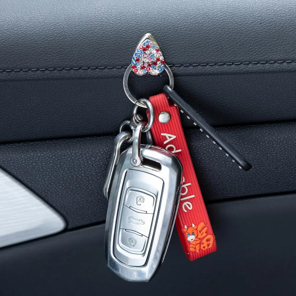 Auto Organizer Hook Non-marking Car Hook Car Interior Rhinestone Love Heart Shape Organizer Hanger
Auto Organizer Hook Non-marking Car Hook Car Interior Rhinestone Love Heart Shape Organizer Hanger