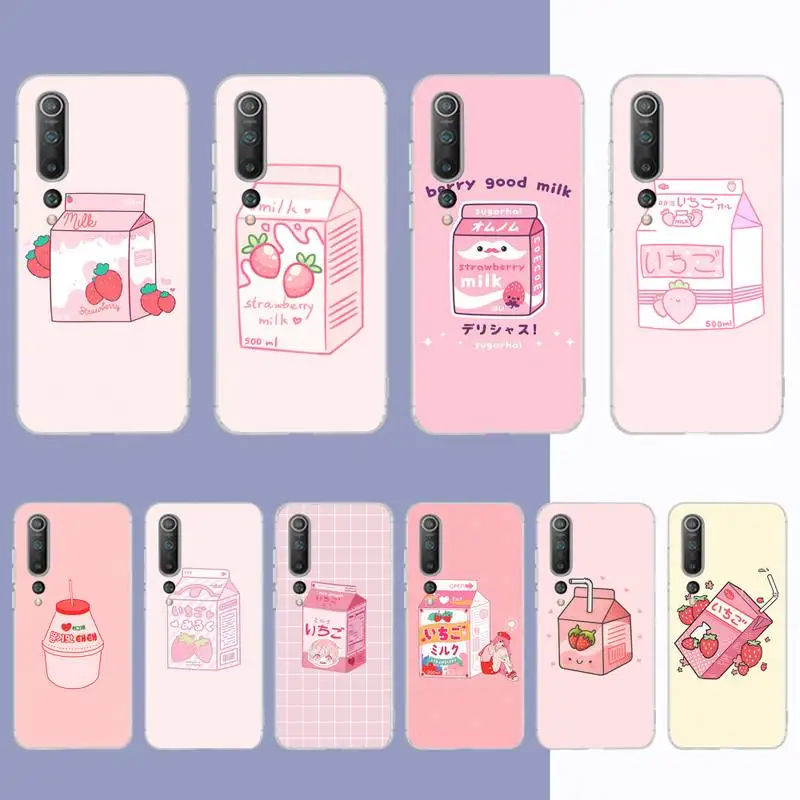 FHNBLJ Strawberry Milk Phone Case for Samsung S21 A10 for Redmi Note 7 9 for Huawei P30Pro Honor 8X 10i cover
FHNBLJ Strawberry Milk Phone Case for Samsung S21 A10 for Redmi Note 7 9 for Huawei P30Pro Honor 8X 10i cover