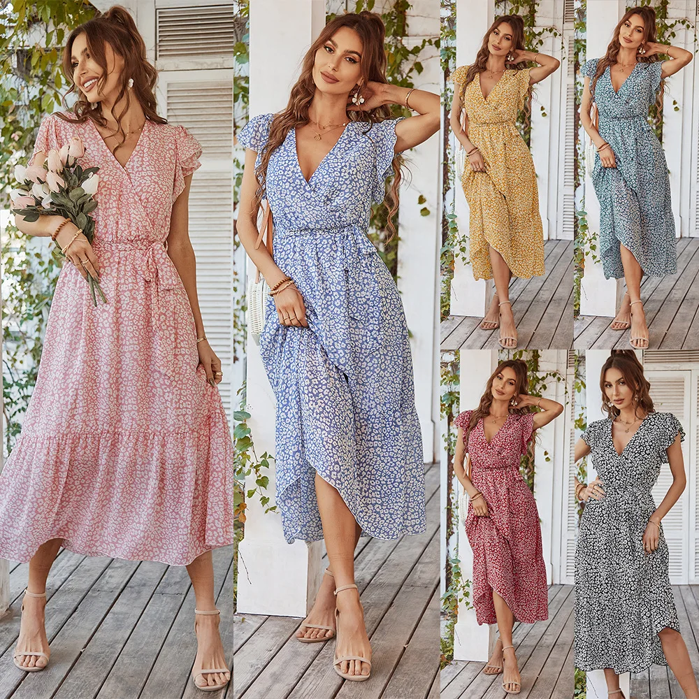 Europe and the United States sexy elegant dress 2022 spring and summer printed casual holiday skirt
Europe and the United States sexy elegant dress 2022 spring and summer printed casual holiday skirt