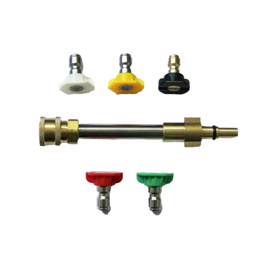 5pcs Alloy Jet Spray Nozzles With 80mm Extension Rod 1/4 Inch Female Fitting For Pressure Washer Garden Watering Tool Parts
5pcs Alloy Jet Spray Nozzles With 80mm Extension Rod 1/4 Inch Female Fitting For Pressure Washer Garden Watering Tool Parts