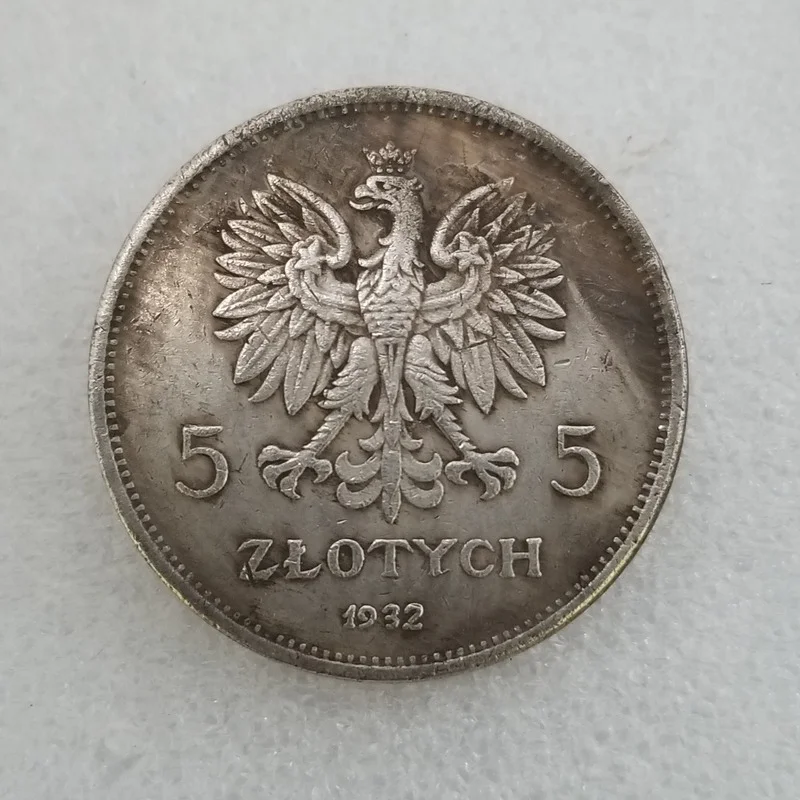 Польша 1932 Посеребренная латунная памятная Коллекционная монета подарок удачная монета 
Польша 1932 Посеребренная латунная памятная Коллекционная монета подарок удачная монета
