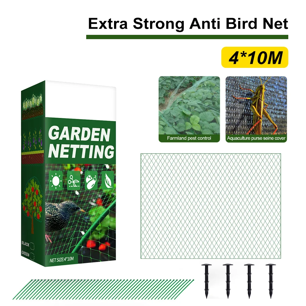 For Fruit Crop Plant Tree Reusable Protection Covers Against Bird Deer Tool Nylon Garden Netting Mesh Extra Strong Anti Bird Net
For Fruit Crop Plant Tree Reusable Protection Covers Against Bird Deer Tool Nylon Garden Netting Mesh Extra Strong Anti Bird Net