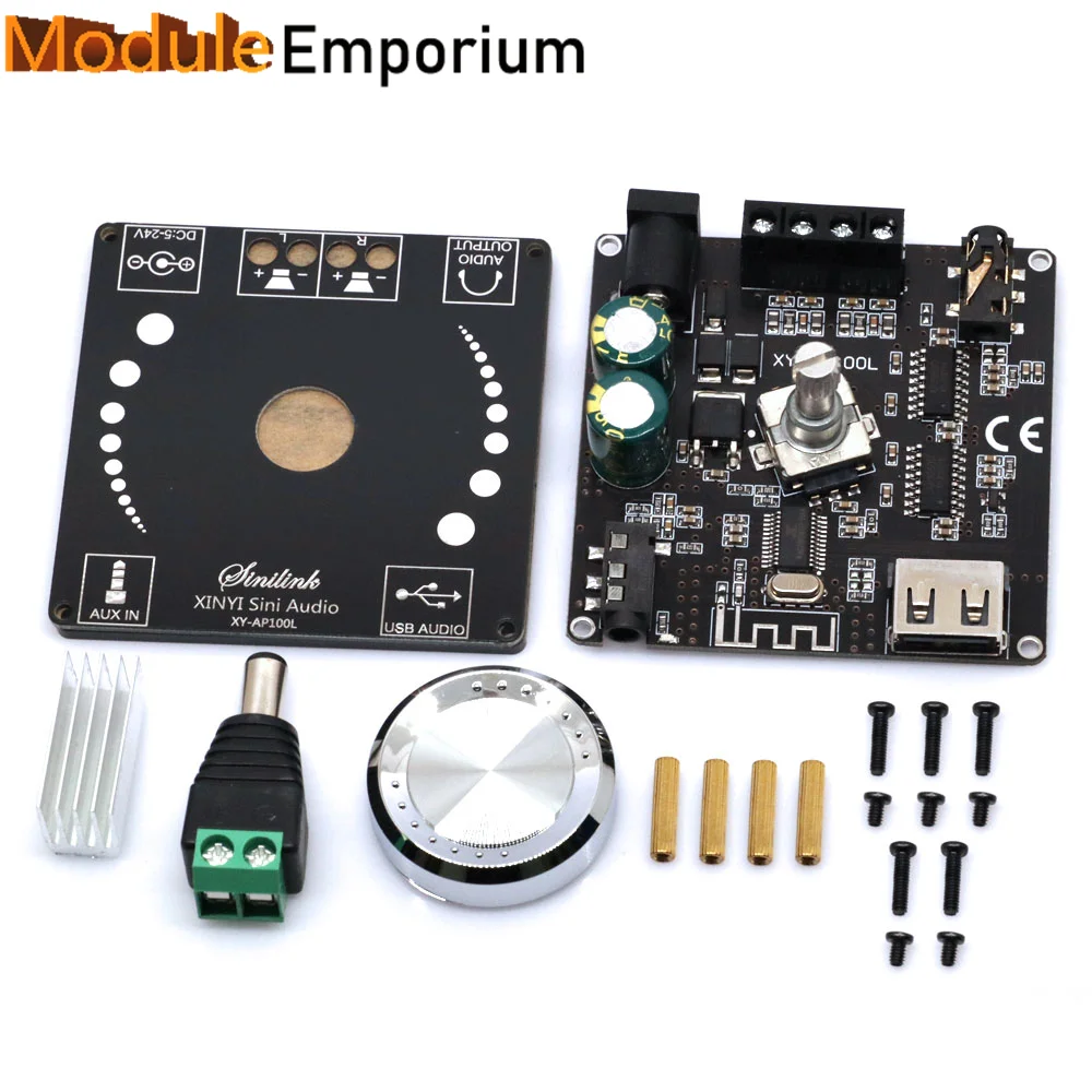 XY-AP100L 100W X 2 Bluetooth 5.0 Stereo Amplifier Board HIFI 2.0 AUX USB Sound Card Digital Power Amp Amplificador DC 5V 12V 24V
XY-AP100L 100W X 2 Bluetooth 5.0 Stereo Amplifier Board HIFI 2.0 AUX USB Sound Card Digital Power Amp Amplificador DC 5V 12V 24V