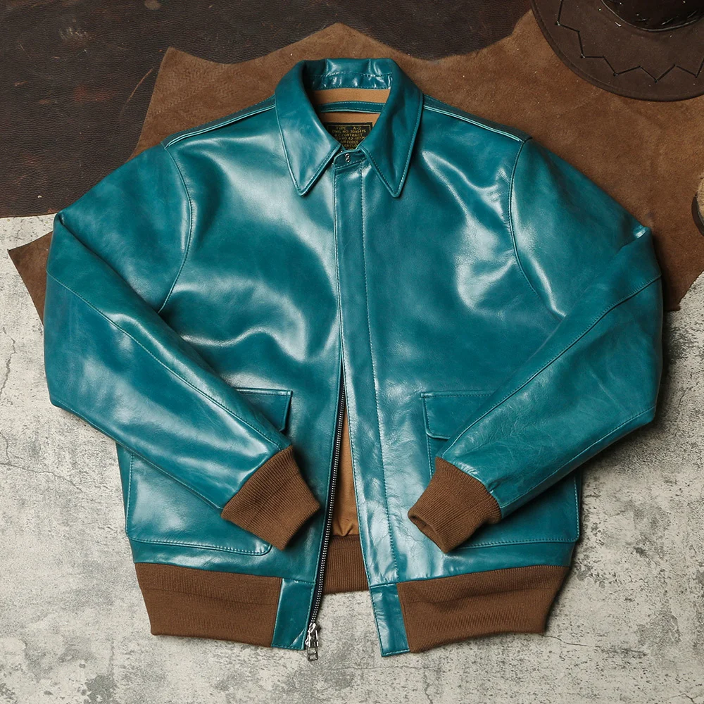 bomber Free shipping,Classic vintage genuine leather jacket.quality 1.0mm thick horsehide coat.men short slim leather cloth
bomber Free shipping,Classic vintage genuine leather jacket.quality 1.0mm thick horsehide coat.men short slim leather cloth