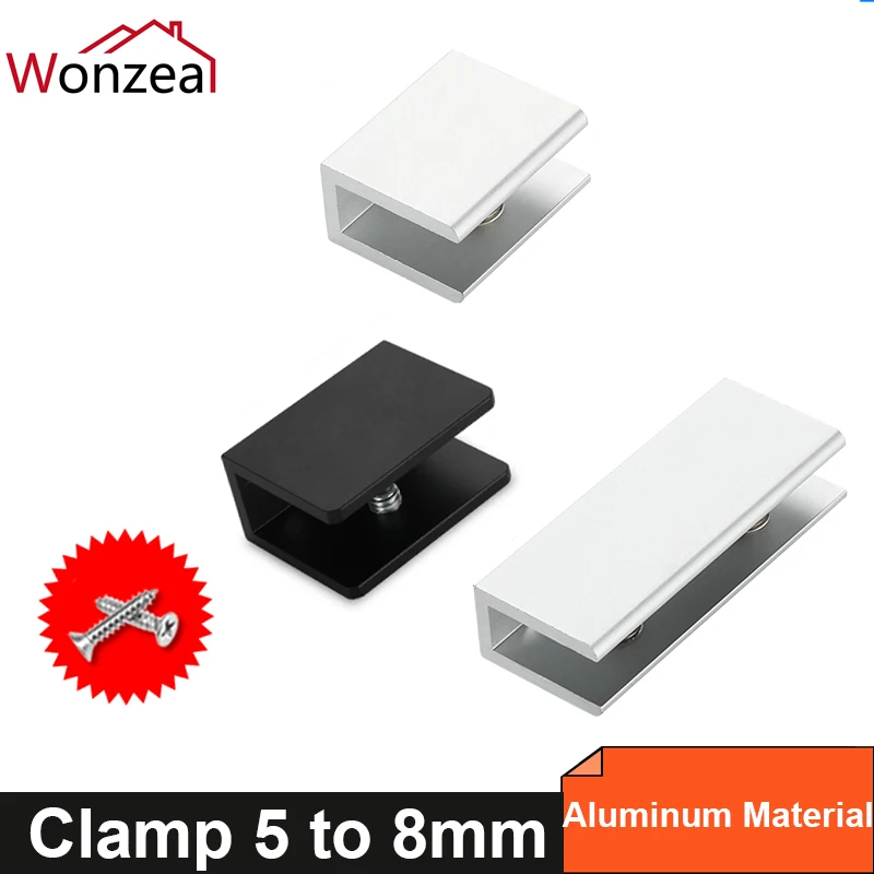1/3pcs/lot For 5 To 8mm Glass Board Semicircle Shape Aluminum Glass Clamps Shelves Support Bracket Clips
1/3pcs/lot For 5 To 8mm Glass Board Semicircle Shape Aluminum Glass Clamps Shelves Support Bracket Clips