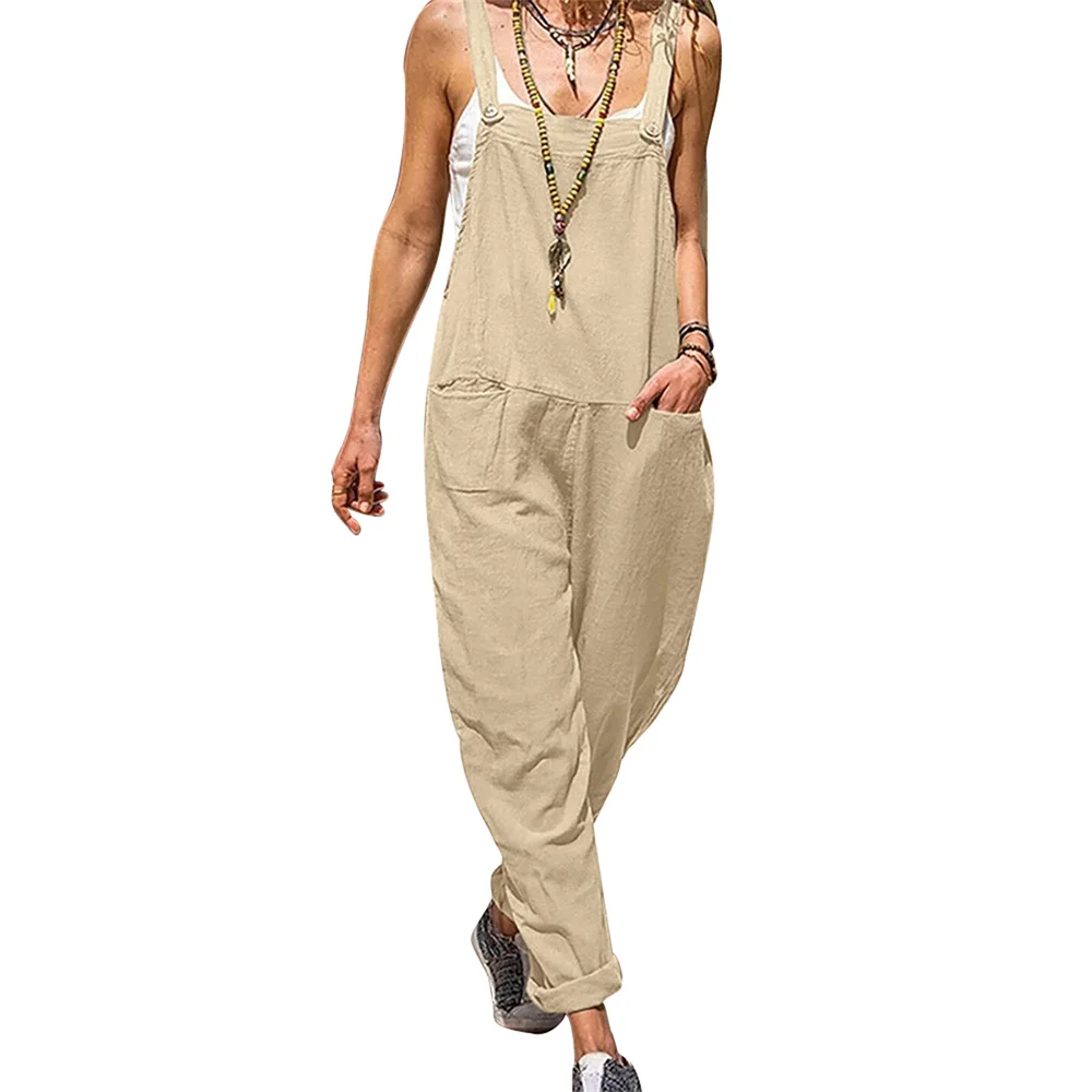 Комбинезон Женский свободного покроя, однотонный Повседневный мешковатый ромпер с карманами, повседневная одежда, на лето
Комбинезон Женский свободного покроя, однотонный Повседневный мешковатый ромпер с карманами, повседневная одежда, на лето