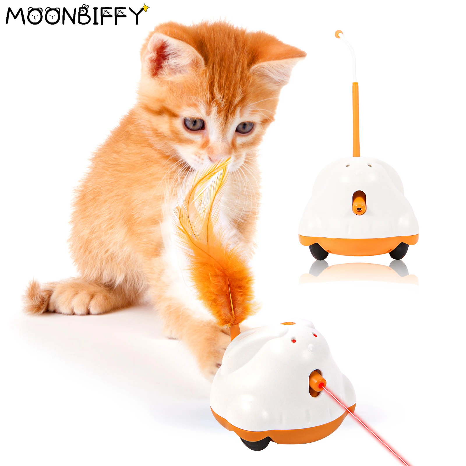 Игрушки для кошек с автоматическим датчиком, Интерактивная умная Роботизированная электронная игрушка-тизер для самостоятельного воспроизведения перьев, заряжаемая через USB игрушка для котят, для домашних животных 
Игрушки для кошек с автоматическим датчиком, Интерактивная умная Роботизированная электронная игрушка-тизер для самостоятельного воспроизведения перьев, заряжаемая через USB игрушка для котят, для домашних животных