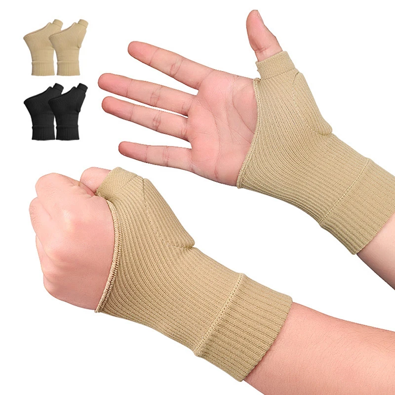 

1 Pair Thumb Hand Wrist Support Therapy Gloves Silicone Gel Filled Arthritis Joint Sprains Compression Braces Supports Corrector