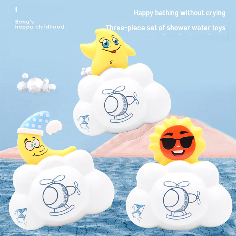 Summer Children's Water Entertainment Equipment Toys Cloud Hidden Stars Sun Moon Sprinkle Baby Bathroom Bath Toy Accessories
Summer Children's Water Entertainment Equipment Toys Cloud Hidden Stars Sun Moon Sprinkle Baby Bathroom Bath Toy Accessories