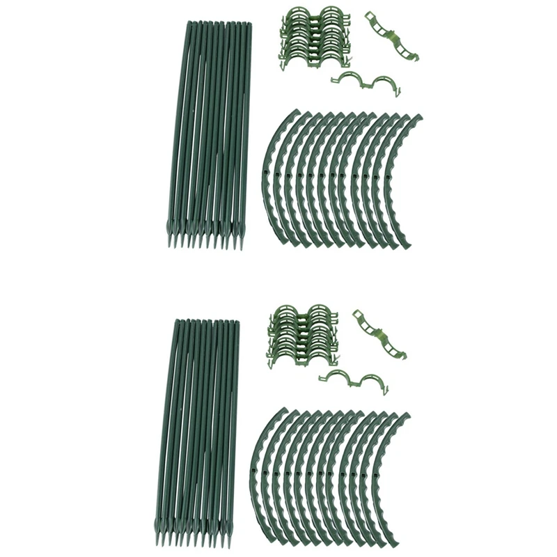 Plant Support, 24 Pcs Plant Stakes Half Round Ring Plant Cage Holder Flower Pot Climbing Trellis With 20 Plant Clips
Plant Support, 24 Pcs Plant Stakes Half Round Ring Plant Cage Holder Flower Pot Climbing Trellis With 20 Plant Clips