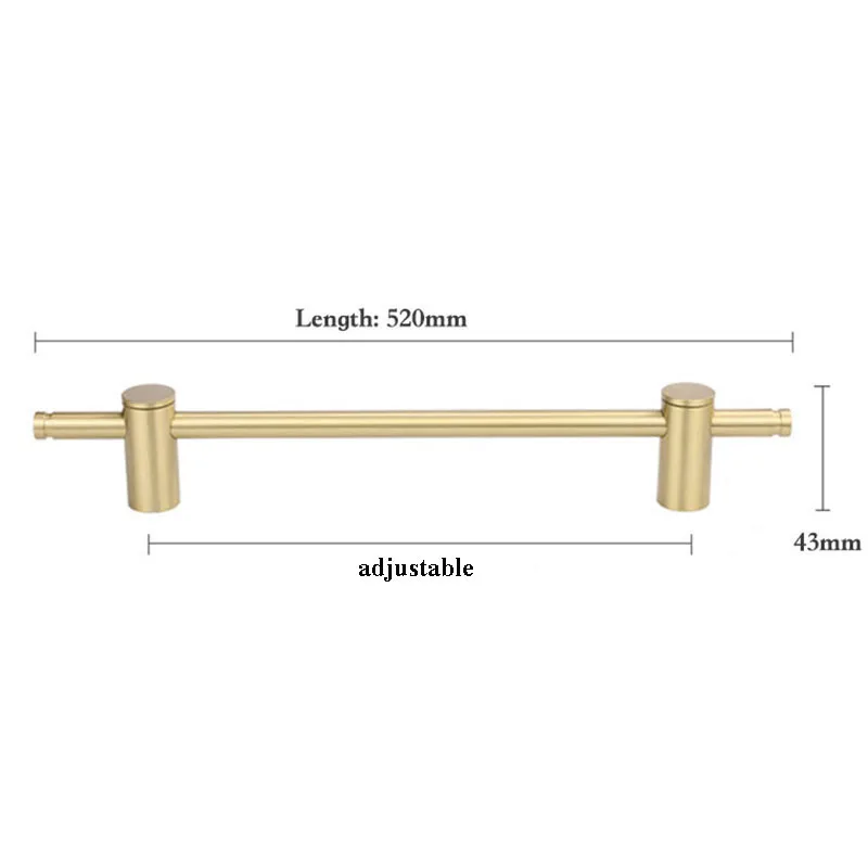 Регулируемые отверстия, латунные ручки для гардероба, длинная ручка для шкафа, матовое золото, ручка для ящика, комода, мебельная ручка 
Регулируемые отверстия, латунные ручки для гардероба, длинная ручка для шкафа, матовое золото, ручка для ящика, комода, мебельная ручка