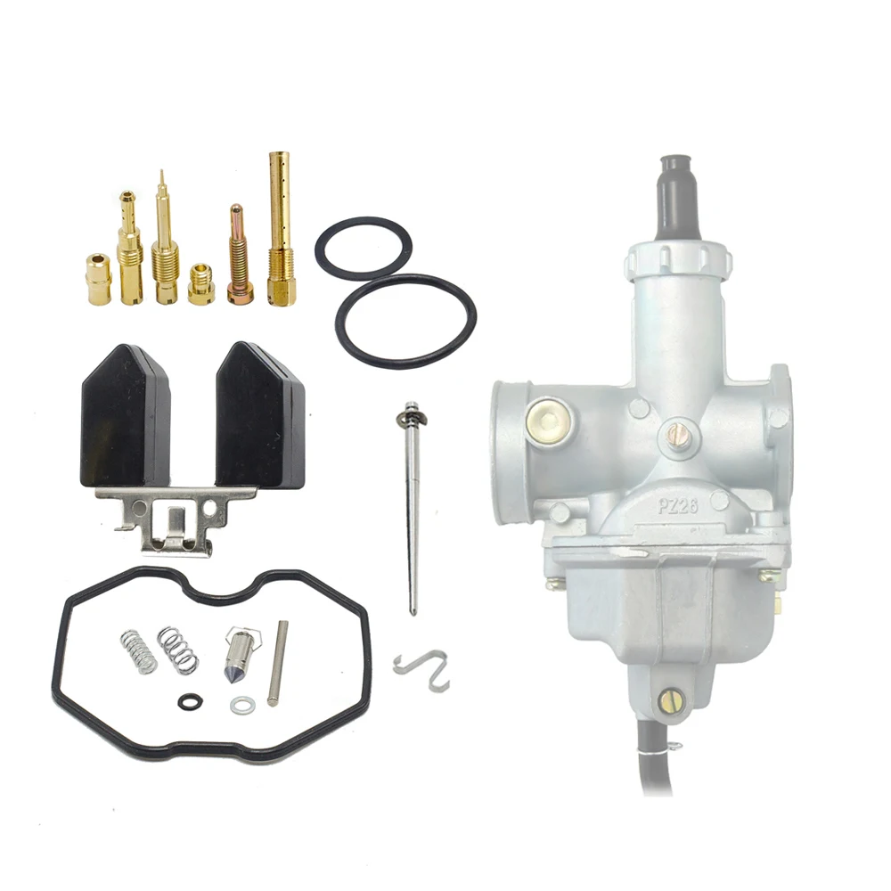 Ремкомплект карбюратора PZ26 для TMX 125 CG125 XL125S TRX250 TRX 250EX Recon Carb 125cc ATV Dirt Bike CRF XR100 мотоцикла
Ремкомплект карбюратора PZ26 для TMX 125 CG125 XL125S TRX250 TRX 250EX Recon Carb 125cc ATV Dirt Bike CRF XR100 мотоцикла
